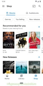Google Play Книги скриншот 1
